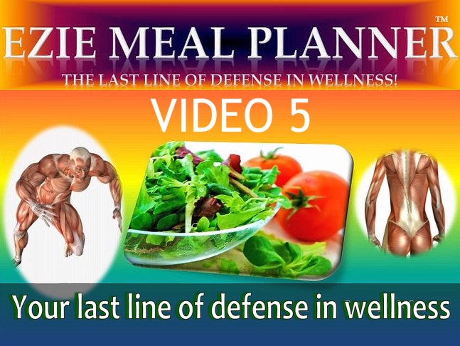 EZIE MEAL PLANNER NUTRITION PROGRAM VIDEO 5