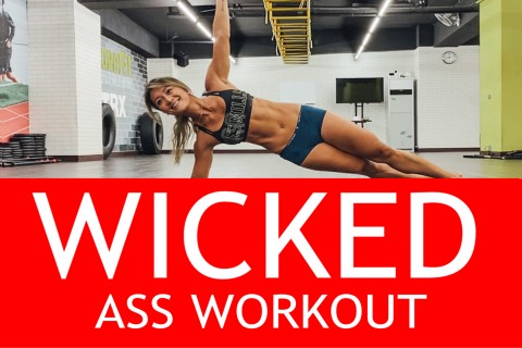 WICKED ASS WORKOUT - BARBELL AND RESISTANCE BAND BUTT WORKOUT