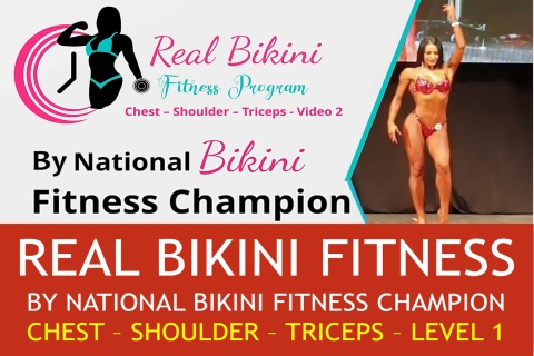 REAL BIKINI FITNESS CHEST WORKOUT FOR BEGINNERS